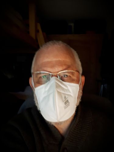 Kundenbewertung mit Foto zu CE-zertifizierte FFP2 NR Atemschutzmasken zum Infektionsschutz, 2in1 (Stückpreis ab 0,45€)