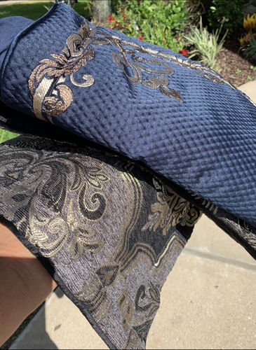 Customer photo review of Giardino Royal Blue Window Panel Pair By J Queen-