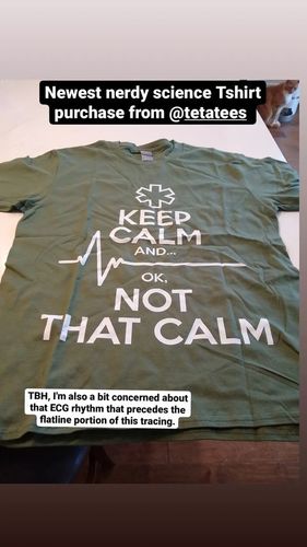 Customer photo review of Funny Nurse Not That Calm Print Short Sleeve T-shirt