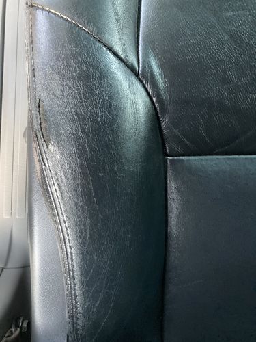 Customer photo review of Clyde’s Leather Recoloring Balm