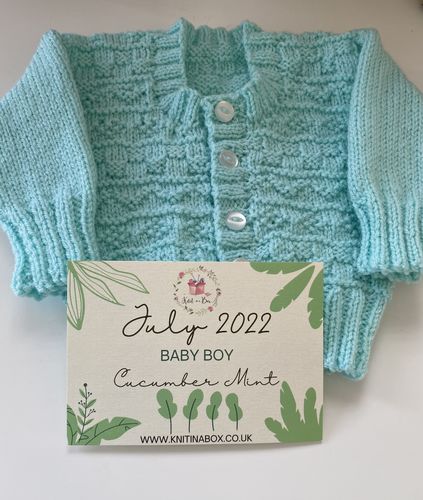 Customer photo review of Baby Mystery Knitting Box