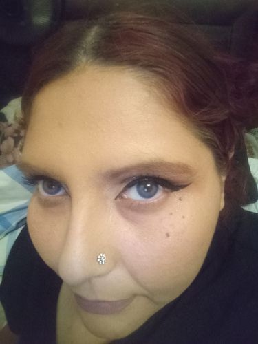 Customer photo review of Iced Out Contact Lenses(12 months of use)