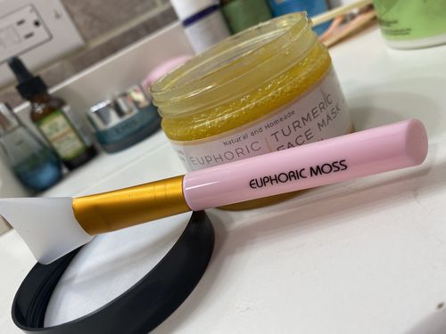 Customer photo review of Sea Moss Turmeric Face Mask