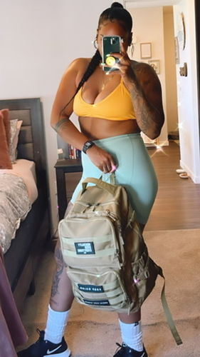 Customer photo review of Mentality Backpack - Desert Tan