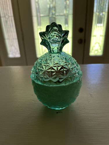 Customer photo review of Lost In Tropics Shark Tooth Candle - Aqua