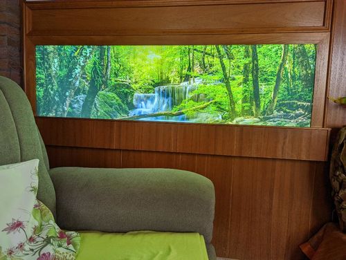 Customer photo review of Leuchtbild | Tropischer Wasserfall | Panorama