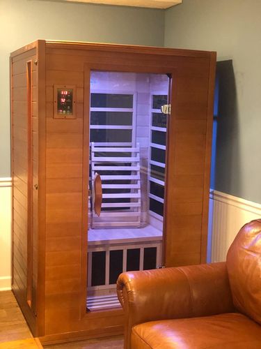 Customer photo review of Smartmak Saunas 2-Person Far Infrared Sauna - Side Glass Windows
