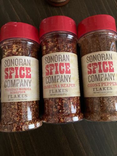 Customer photo review of Ghost Pepper Flakes (Bhut Jolokia)