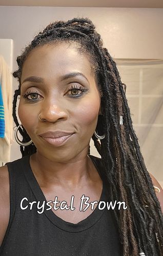 Customer photo review of Crystal Brown Contact Lenses(12 months wear)