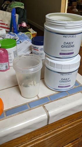 Customer photo review of Daily Greens Powder