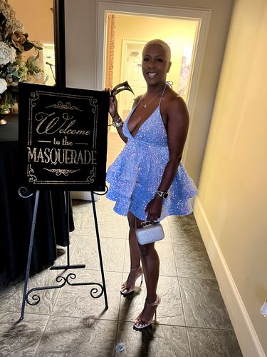 Customer photo review of “Yasmin” baby blue - RETAIL STORE