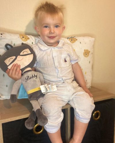 Customer photo review of Personalized Superhero Boy