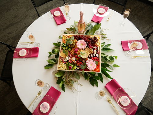 Customer photo review of Chic Round Gold Glitter Forks | 32 Pieces