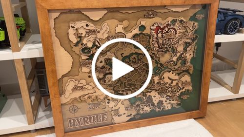 Customer video review of THE HYRULE 3D MAP
