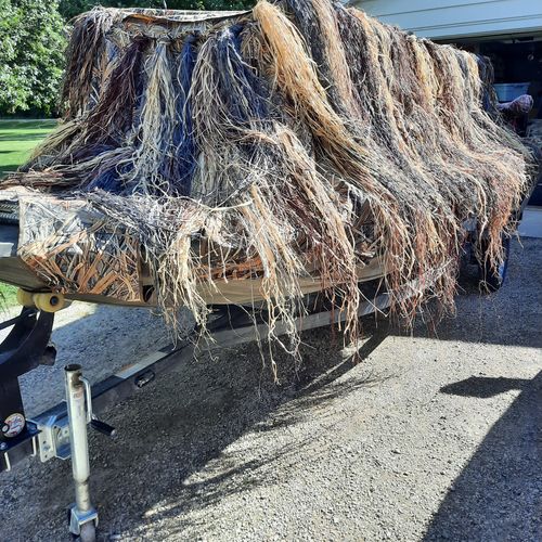 Customer photo review of Hunting Blind Raffia Grass (Pack)