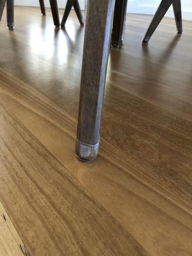 Customer photo review of Groovy Flex Silicone Felt Chair Leg Protectors | Stretchy Edition