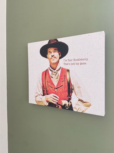 Customer photo review of Tombstone - Huckleberry Quote Canvas Sets