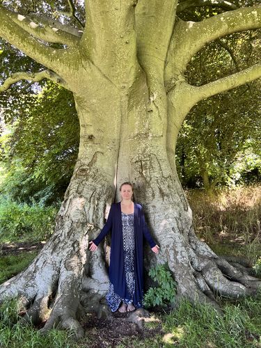 Customer photo review of Bamboo Drape Shrug Navy