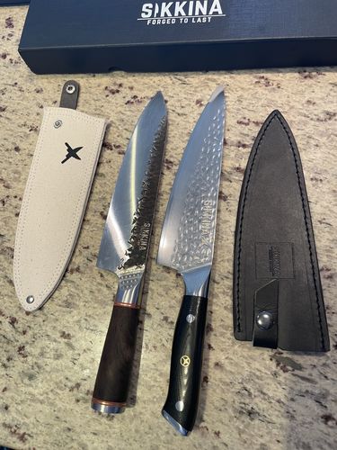 Customer photo review of Lehja™ Hand Forged 8" Chef’s knife