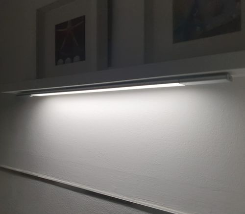 Customer photo review of EZVALO Rechargeable Motion Sensor Cabinet Light 5000K- 20.5 "Aluminum