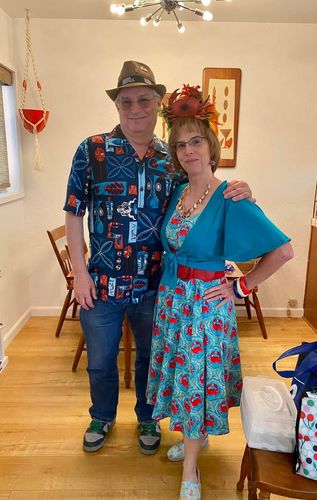 Customer photo review of Turquoise Crab Heidi Dress by Miss Lulo