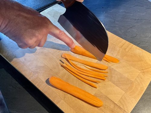 Customer photo review of Handgeschmiedetes Kochmesser - Ergonomic