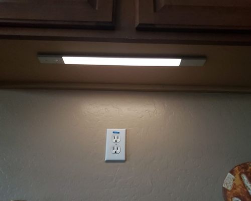 Customer photo review of EZVALO Rechargeable Motion Sensor Cabinet Light 5000K- 20.5 "Aluminum