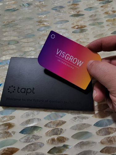 Customer photo review of Tapt Custom Digital Business Card