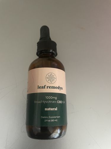 Customer photo review of 60ML Broad Spectrum CBD tincture