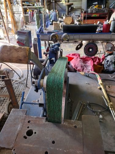 Customer photo review of 2 X 72 Inch Flexible Metalworking Sanding Belts, 6 Pack