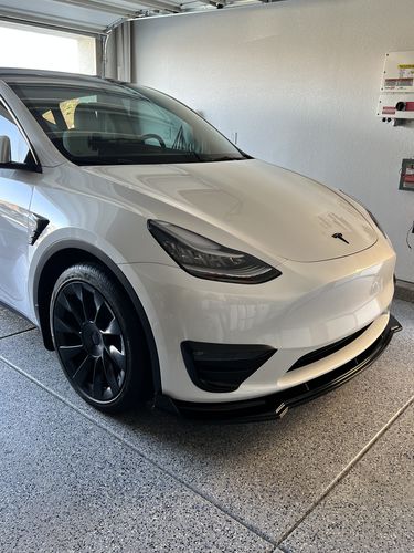 Customer photo review of Front Lip Spoiler ABS for Tesla Model Y 2020-2022
