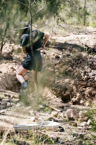 Customer photo review of Relaxed Work Shorts