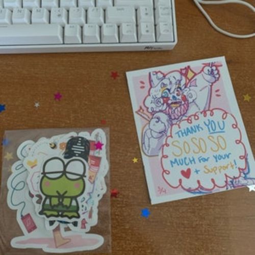 Customer photo review of Cute Ghost Stickers! : V3