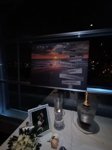 Customer photo review of Lienzo personalizado Corazon en la Playa