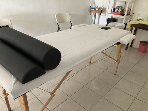 Customer photo review of Camilla para Masajes Profesional Portatil Reclinable Color Negro