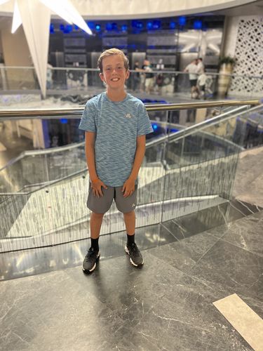 Customer photo review of Junior Trail T-Shirt - Aqua/Turquoise/Sky