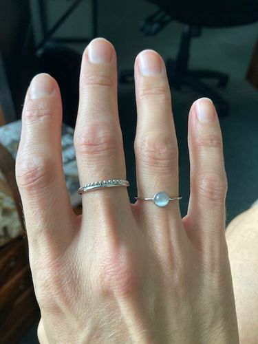 Customer photo review of Boho Ring - Silver
