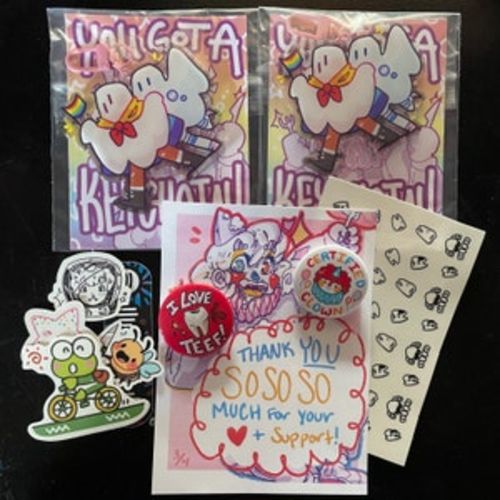 Customer photo review of Pride Parade Ghost Keychain
