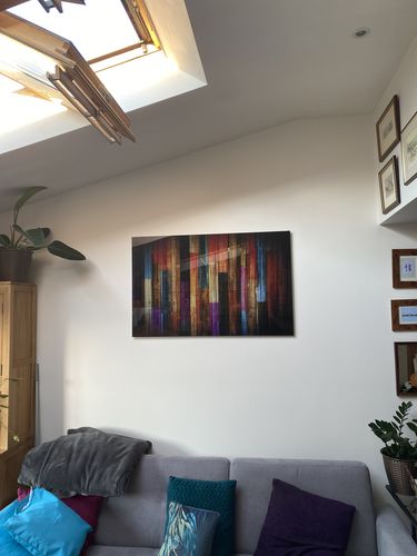 Customer photo review of Painted Woods II Glass Print Wall Art