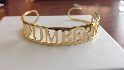Customer photo review of Bracciale Nome Rigido Open