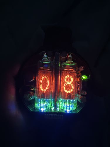 Customer photo review of NIXIE TUBE WATCH 'NIXOID NEXT'