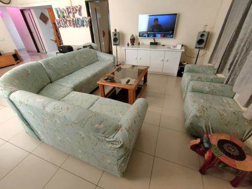 Customer photo review of Elastic Couch Cover