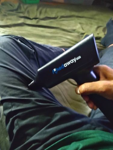 Customer photo review of Achedaway Pro Percussion and Vibration Massager (Black)