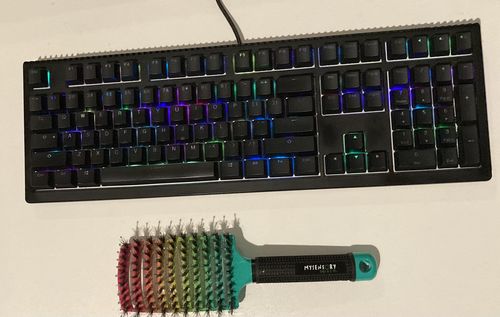 Customer photo review of My Sensory Space Detangler Hairbrush