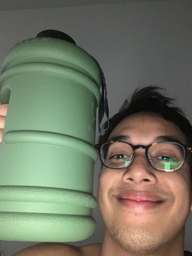 Customer photo review of Hunter Green Flip Cap 2.2L Oversized Bottle