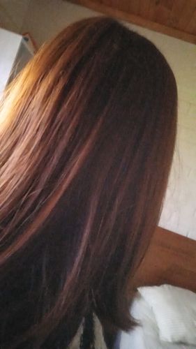 Reseña con foto de un cliente sobre Pack 3 Hennas Jamila Hair - Cobrizo Natural y Duradero 👩🏼🦰