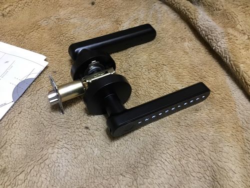 Customer photo review of 2022 New Door Lock Door Knob with Keypad Keyless Entry Door