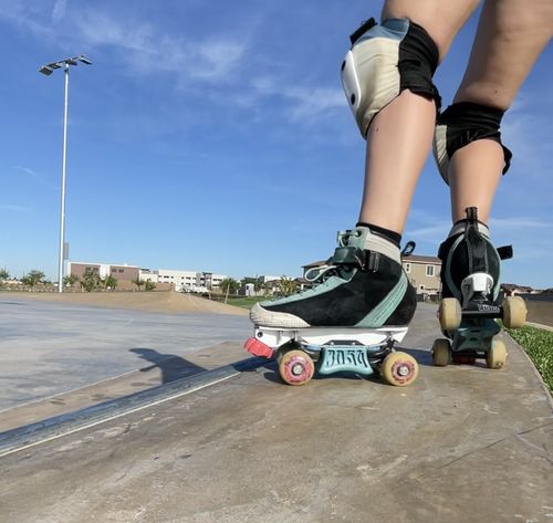 Customer photo review of MyBonts ParkStar Roller Skate Boots (Design your boots)