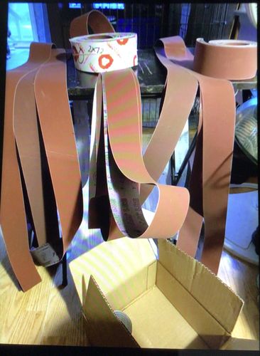 Customer photo review of 2 X 72 Inch Flexible Metalworking Sanding Belts, 6 Pack