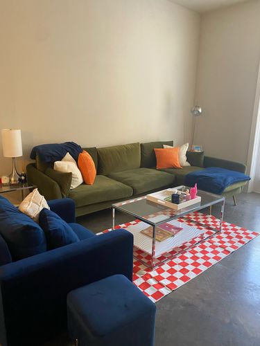 Customer photo review of Checkered Rug,Checkers Rugs